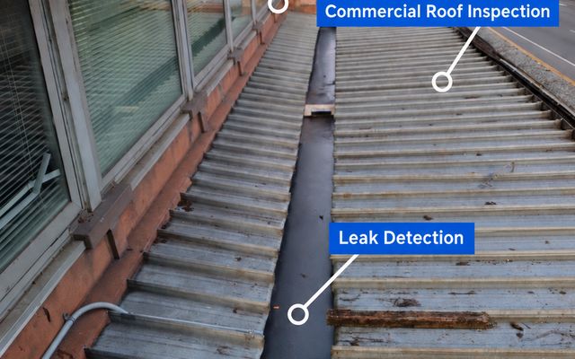Commercial roof inspection and leak detection