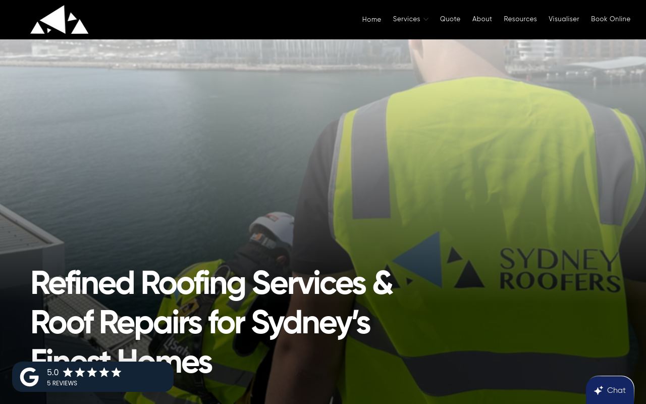 Sydney Roofers website