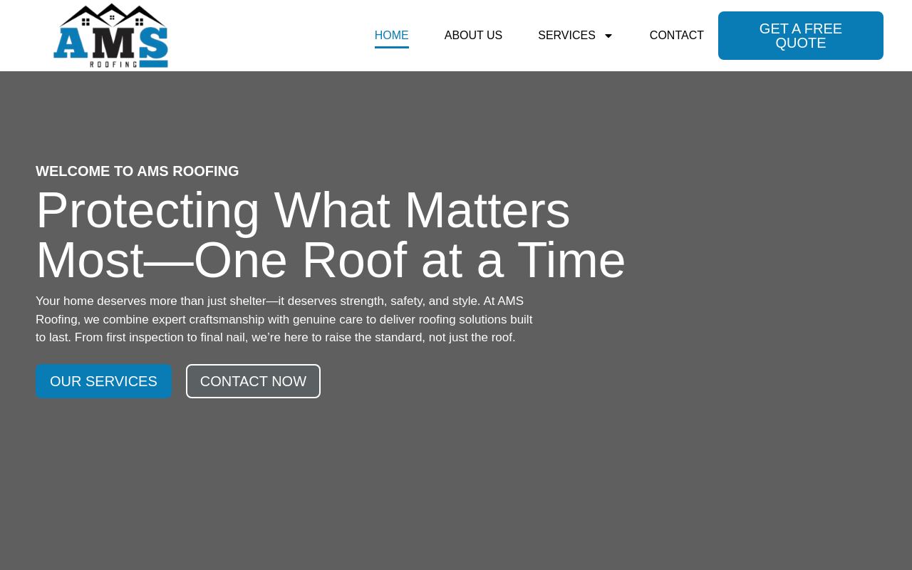AMS facilities group - Roofing website