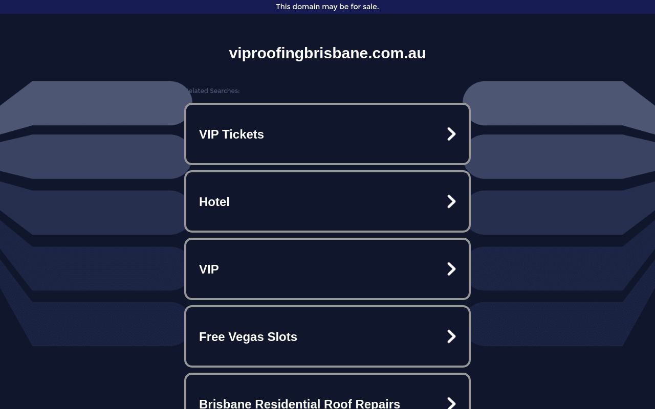 VIP Roofing Brisbane website preview