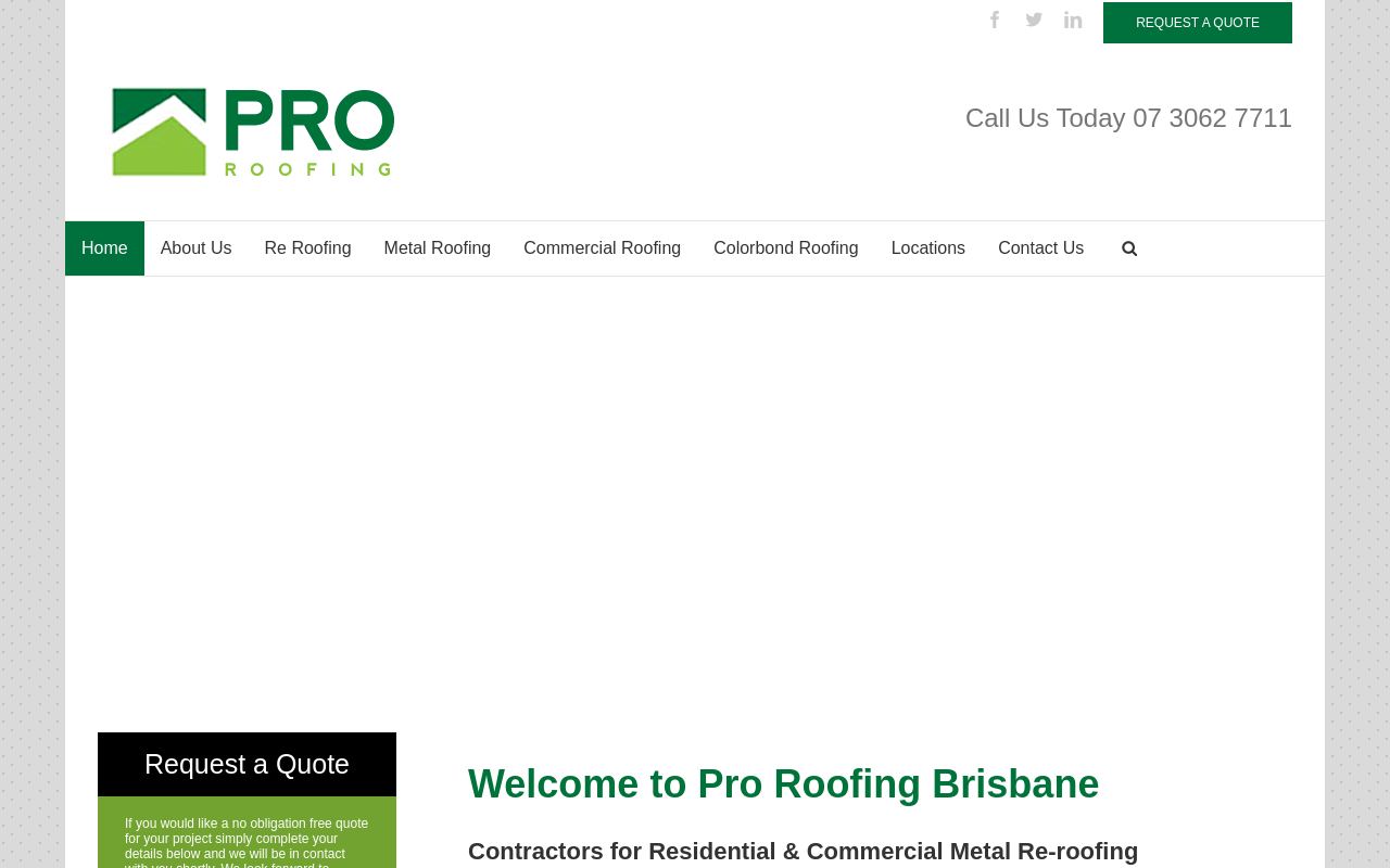 Pro Roofing Brisbane website preview