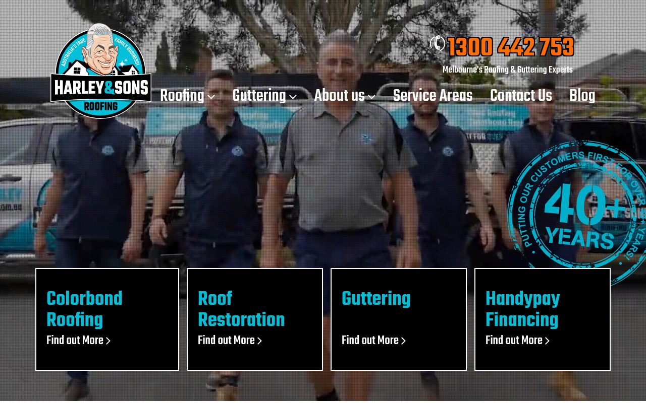 Harley & Sons Roofing website preview