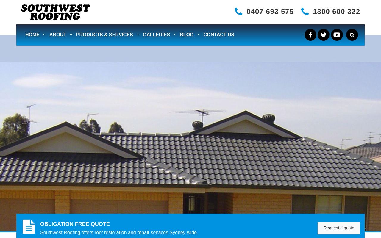 Southwest Roofing website