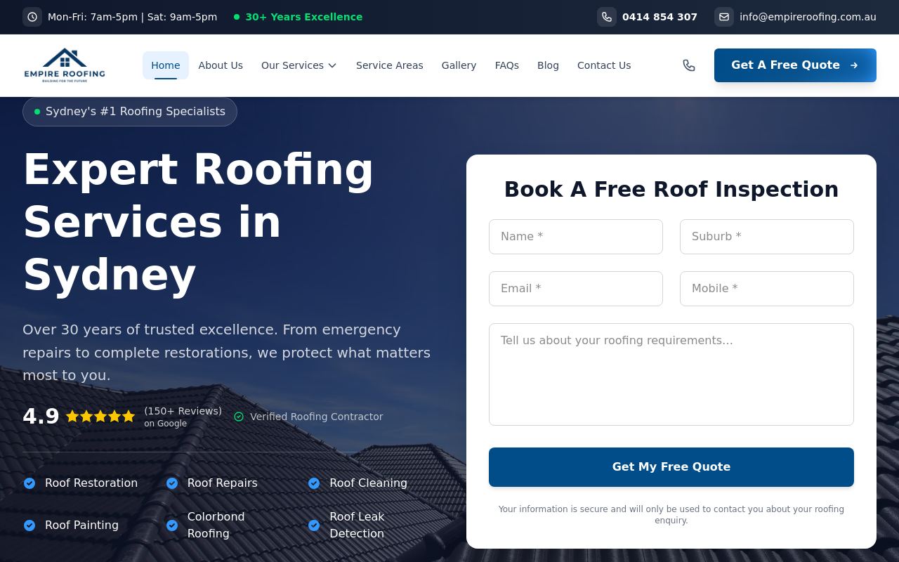 Empire Roofing Repairs and Restoration