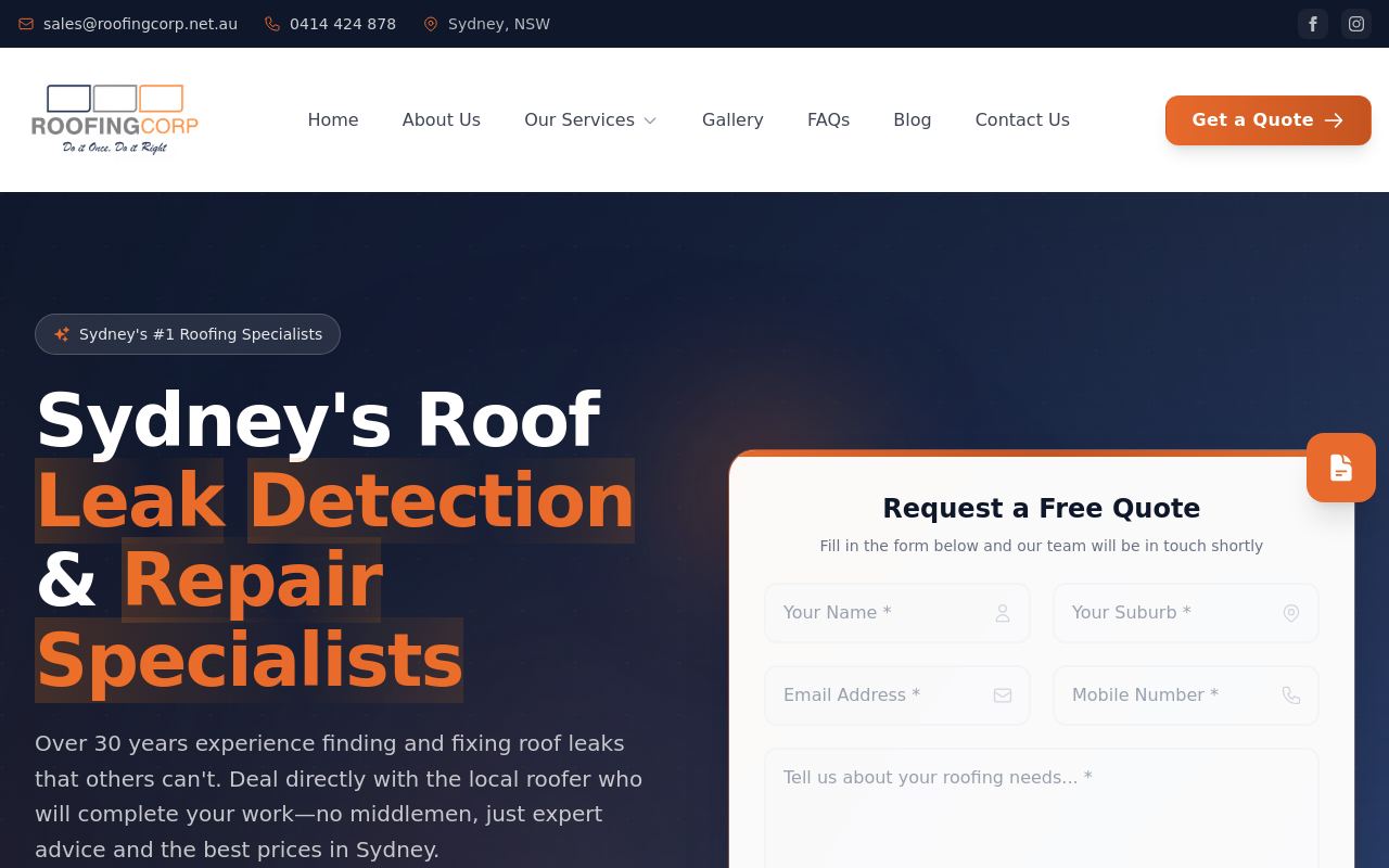RoofingCorp website