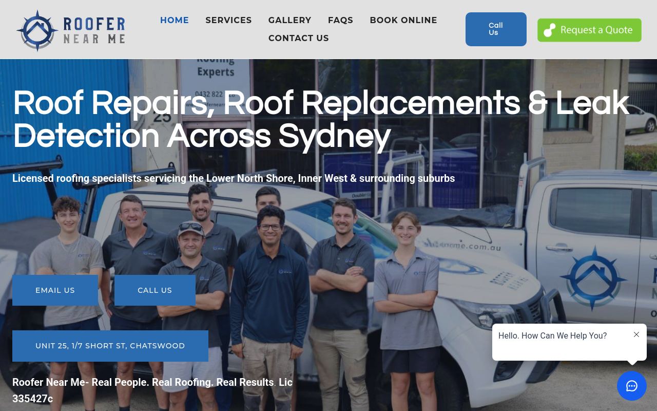 Roofer Near Me - Roof Repair Sydney website