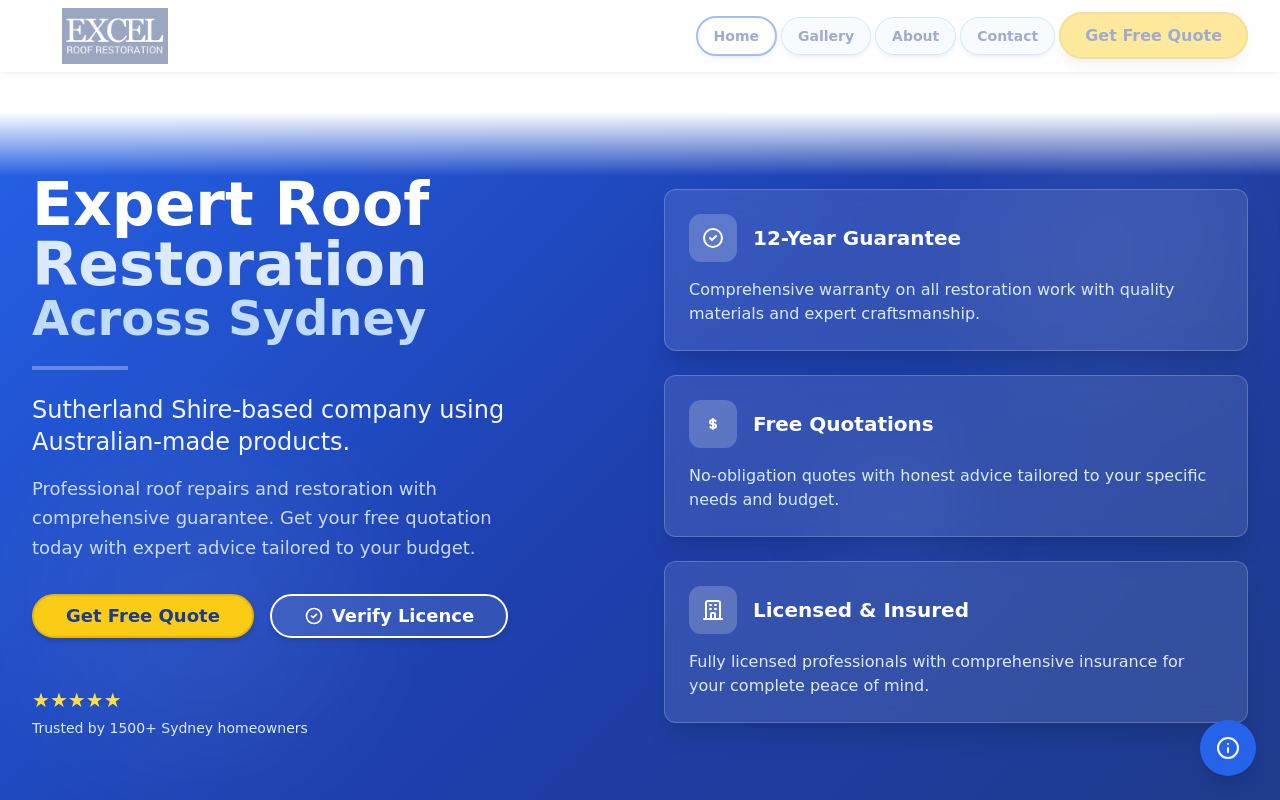 Excel Roof Restoration