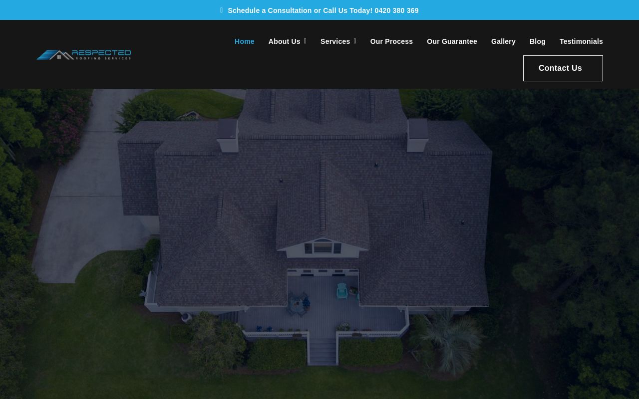 Respected Roofing Services website