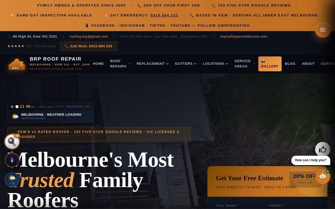 BRP Roof Repair Melbourne website