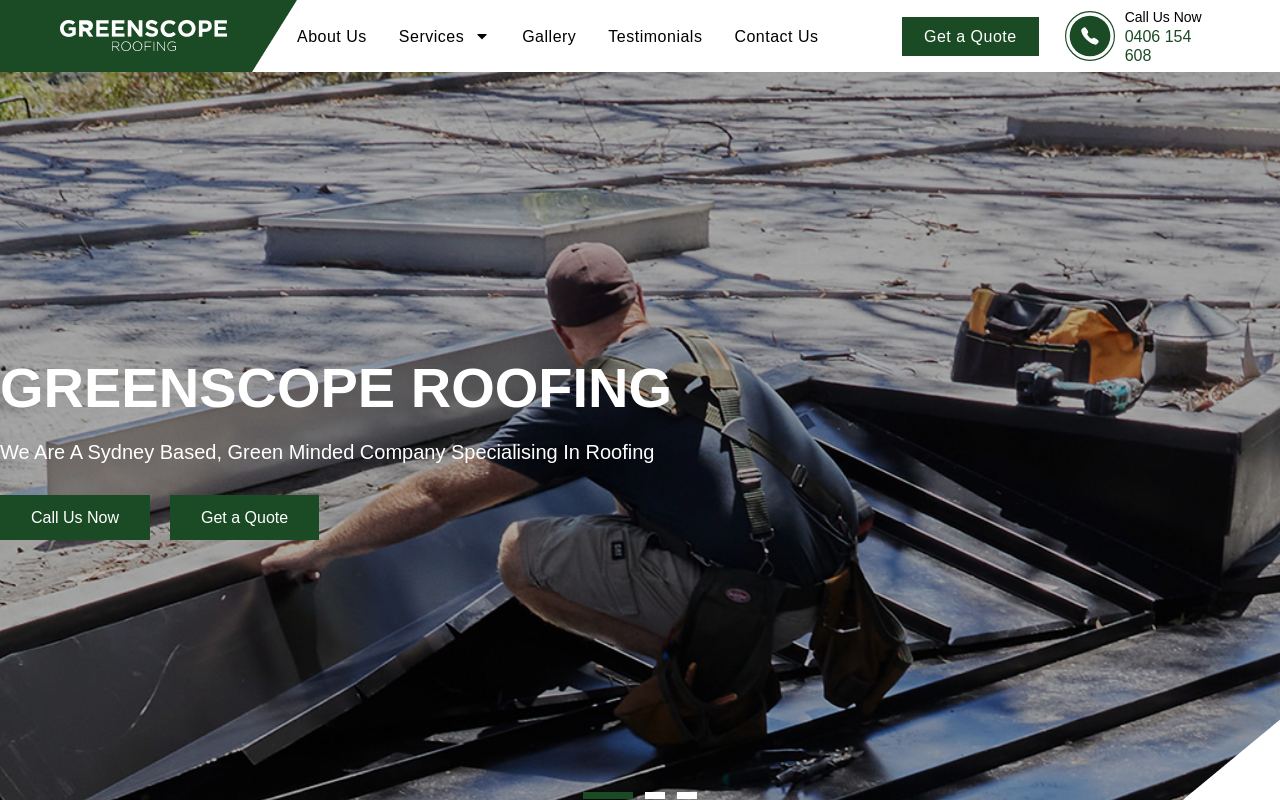 Green Scope Roofing website