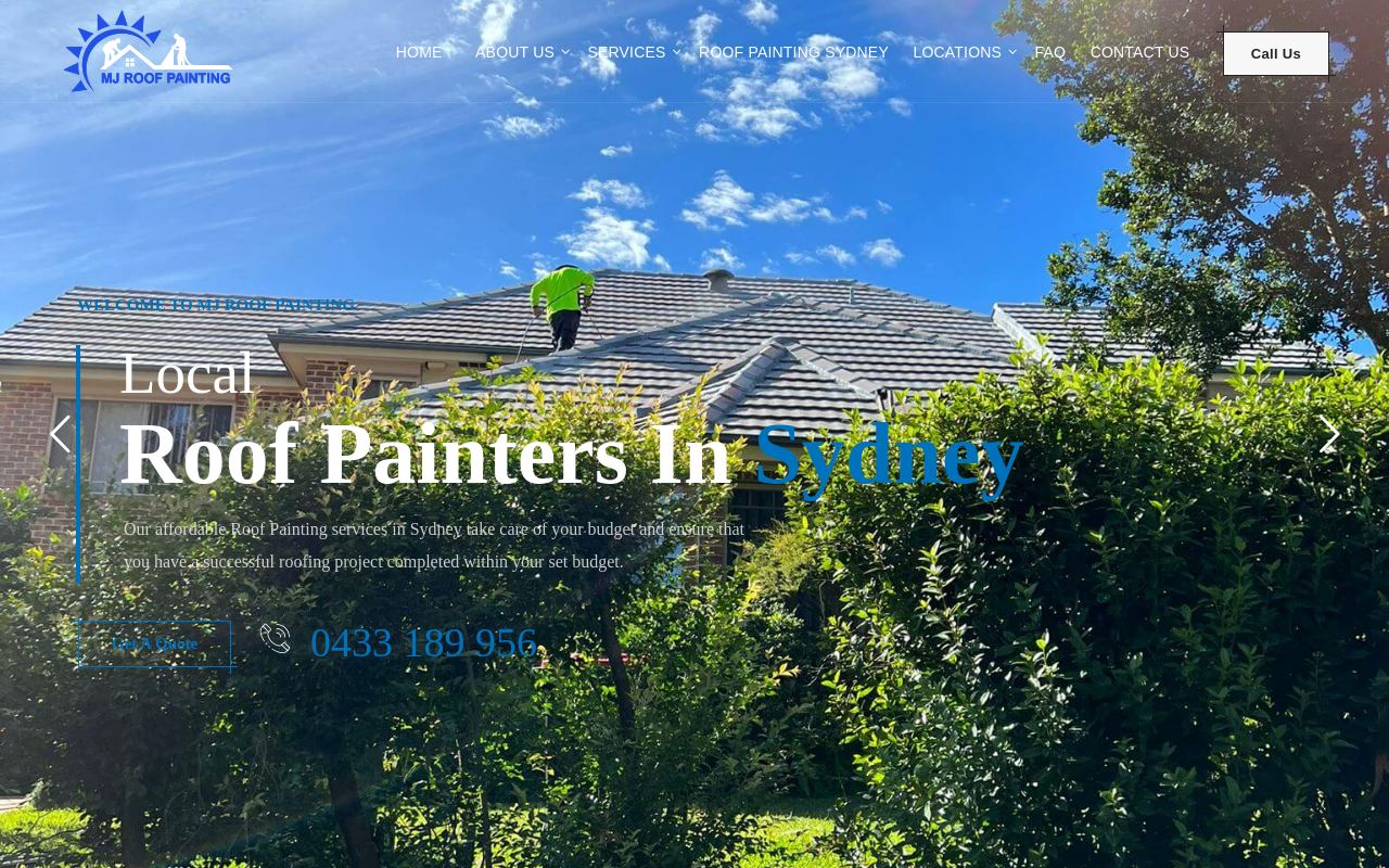 MJ Roof Painting Sydney website