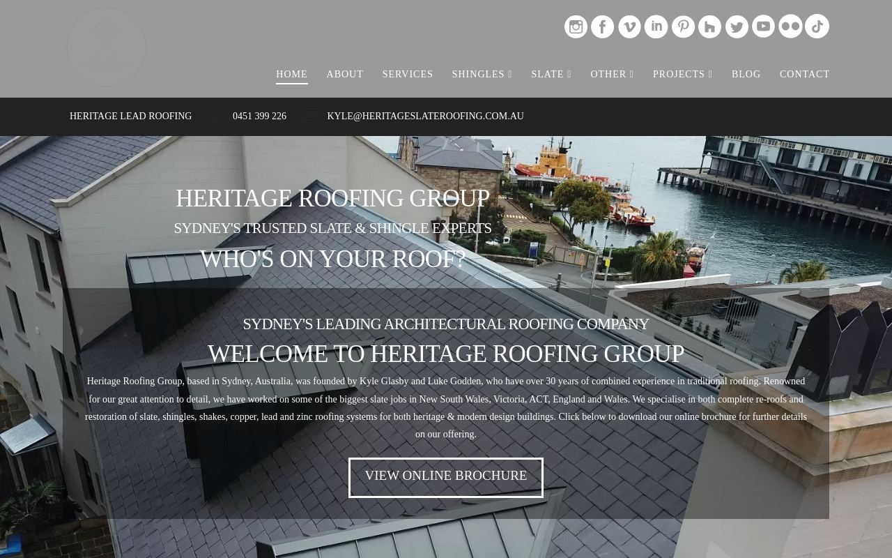 Heritage Roofing Group Pty Ltd website