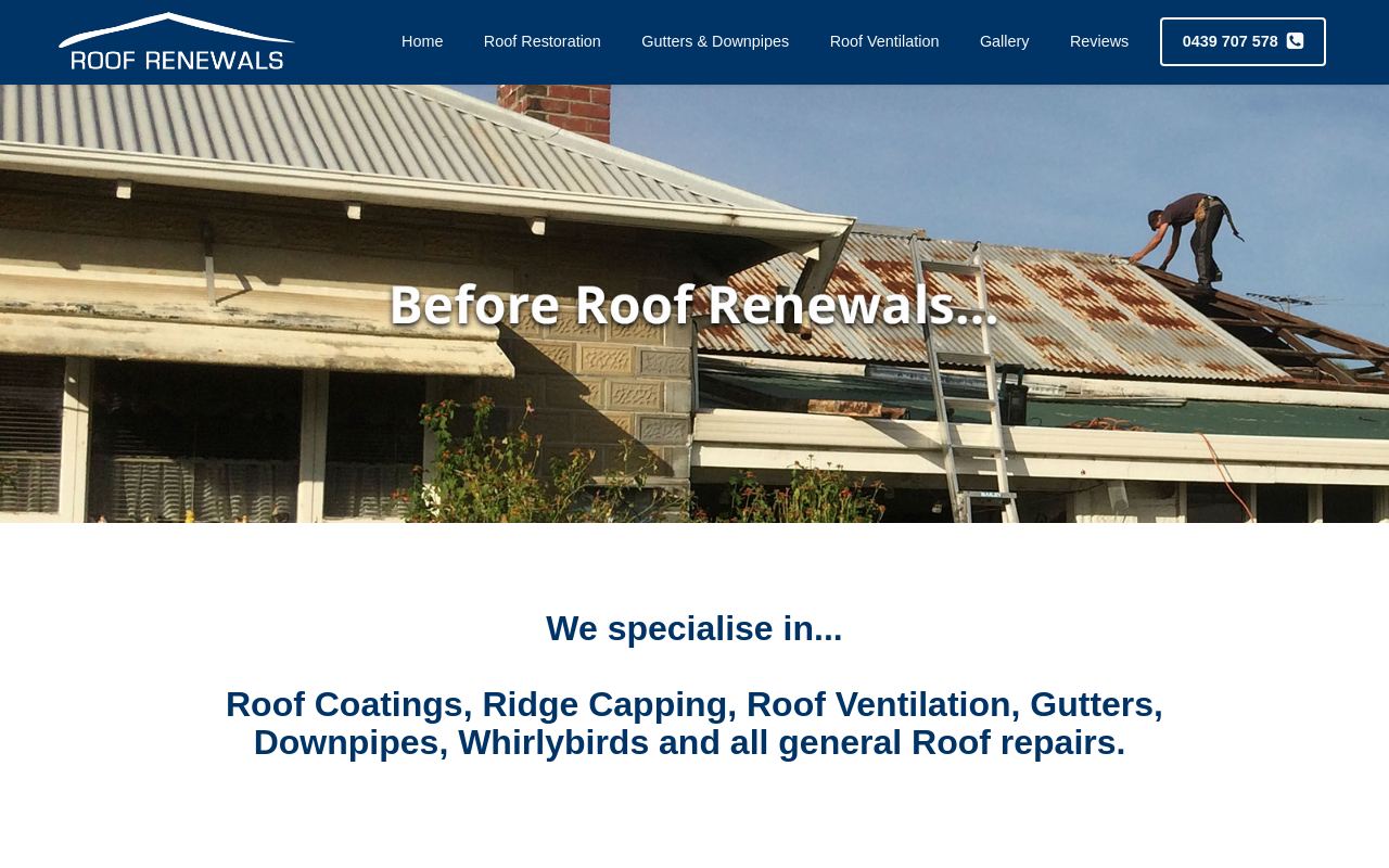 Roof Renewals