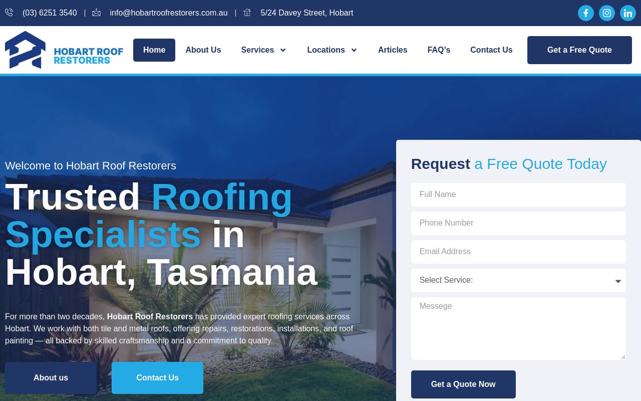 Hobart Roof Restorers